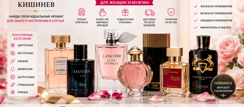 Paradis Cosmetic – оригинальная парфюмерия в Молдове, индивидуальные ароматы и доставка по всей стране Парфюмерия Молдова – купить оригинальные женские, мужские и нишевые ароматы с доставкой по Молдове | Paradis Cosmetic