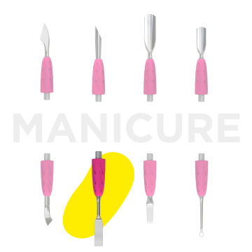 Пушер для маникюра Staleks UNIQ 18 Combo плоский прямой сменная часть лопатки Пушер для маникюра Staleks UNIQ 18 Combo плоский прямой сменная часть лопатки