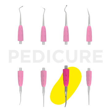 Маникюрный Рашпиль для вросшего ногтя Staleks Combo UNIQ 37 с загнутым концом сменная часть лопатки