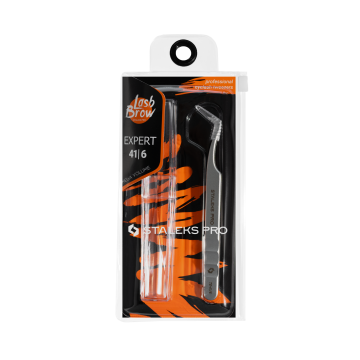 Пинцет профессиональный для ресниц башмачок STALEKS EXPERT 41 TYPE 6 L-75 Пинцет профессиональный для ресниц башмачок STALEKS EXPERT 41 TYPE 6 L-75