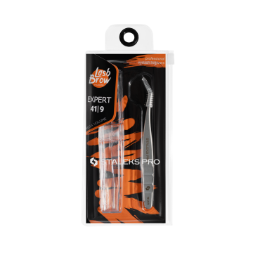 Пинцет для наращивания ресниц Staleks Pro EXPERT 41 Type 9 (TE-41/9) — профессиональный изогнутый пинцет для классического и объемного моделирования ресниц (2–4D) Пинцет для наращивания ресниц Staleks Pro EXPERT 41 Type 9 (TE-41/9) — профессиональный изогнутый пинцет для классического и объемного моделирования ресниц (2–4D)