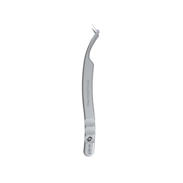 Пинцет для наращивания ресниц Staleks Pro EXPERT 45 Type 2 (TE-45/2) L-образный — профессиональный пинцет STALEKS для объемного и мега-объемного наращивания ресниц Пинцет для наращивания ресниц Staleks Pro EXPERT 45 Type 2 (TE-45/2) L-образный — профессиональный пинцет STALEKS для объемного и мега-объемного наращивания ресниц
