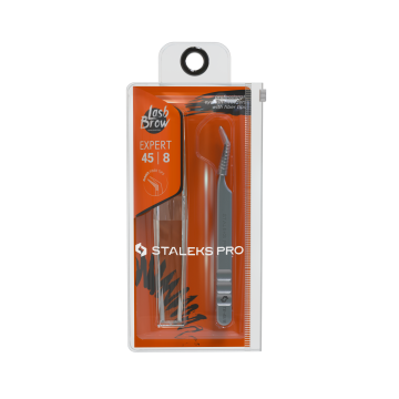 STALEKS EXPERT 45 TYPE: Пинцет профессиональный для ресниц STALEKS EXPERT 45 TYPE 8 mini L STALEKS EXPERT 45 TYPE: Пинцет профессиональный для ресниц STALEKS EXPERT 45 TYPE 8 mini L