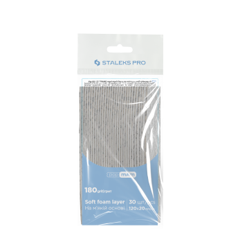 Сменные файлы papmAm на мягкой основе для пилки прямой 180 грит STALEKS PRO SMART 20 30 шт