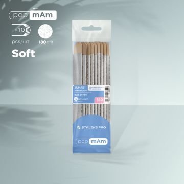 Сменные файлы papmAm мягкие на деревянной основе 180 грит STALEKS PRO SMART 20 10 шт Сменные файлы papmAm мягкие на деревянной основе 180 грит STALEKS PRO SMART 20 10 шт