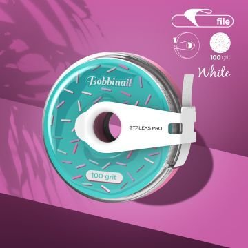Сменный файл-лента белый в пластиковой катушке 100 грит STALEKS PRO EXPERT 