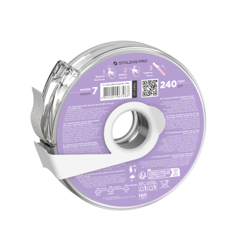 Сменный файл-лента белый в пластиковой катушке 240 грит STALEKS PRO EXPERT