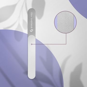 Пилка для ногтей прямая лазерная STALEKS PRO EXPERT 11 165 мм (широкая прямая с ручкой) Пилка для ногтей прямая лазерная STALEKS PRO EXPERT 11 165 мм (широкая прямая с ручкой)