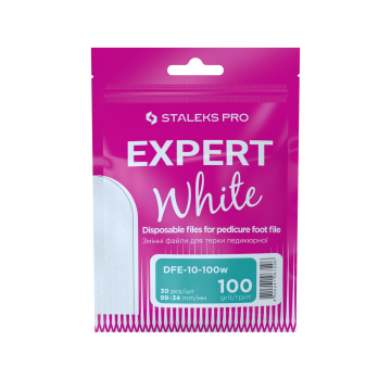 Сменные файлы белые для терки педикюрной 100 грит STALEKS PRO EXPERT 10 30 шт Сменные файлы белые для терки педикюрной 100 грит STALEKS PRO EXPERT 10 30 шт