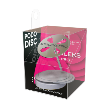 Педикюрный диск-основа STALEKS PRO EXPERT PODODISC L со сменными файлами 180 грит 25 мм (5 шт)