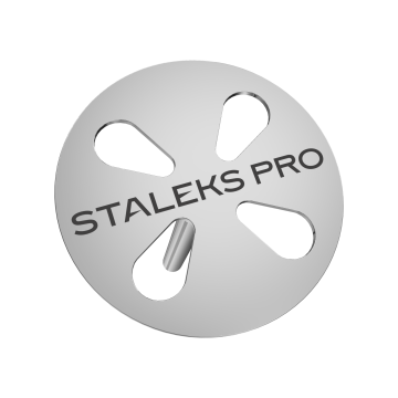 Педикюрный диск-основа STALEKS PRO EXPERT PODODISC M со сменными файлами 180 грит 20 мм (5 шт)
