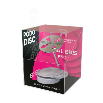 Педикюрный диск-основа STALEKS PRO EXPERT PODODISC M со сменными файлами 180 грит 20 мм (5 шт)