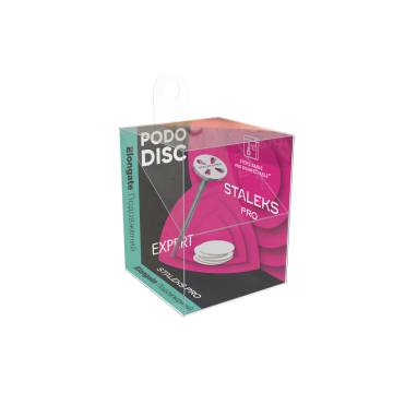 Педикюрный диск-основа удлиненный STALEKS PRO EXPERT PODODISC ХS со сменными файлами 180 грит 10 мм (5 шт)