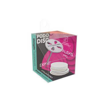 Педикюрный диск-основа удлиненный STALEKS PRO EXPERT PODODISC M со сменными файлами 180 грит 20 мм (5 шт)