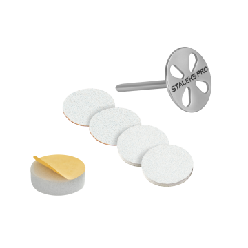 Педикюрный диск-основа удлиненный STALEKS PRO EXPERT PODODISC L со сменными файлами 180 грит 25 мм (5 шт)