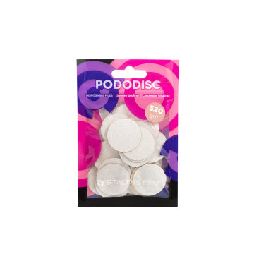 Сменные файлы белые для педикюрного диска 320 грит STALEKS PRO EXPERT PODODISC L 50 шт