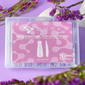 Верхние формы для наращивания DNKa Top Nail Forms Ballerina, 120 шт