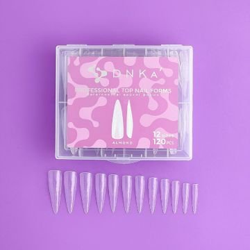 Верхние формы для наращивания DNKa Top Nail Forms Almond, 120 шт