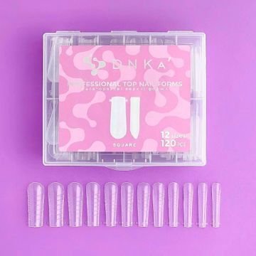 Верхние формы для наращивания DNKa Top Nail Forms Square, 120 шт