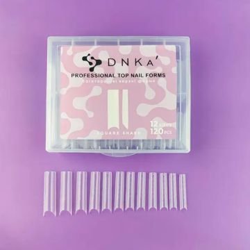Верхние формы для наращивания DNKa Top Nail Forms Square Sharp, 120 шт