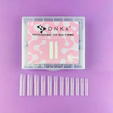 Верхние формы для наращивания DNKa Top Nail Forms Long Square , 120 шт