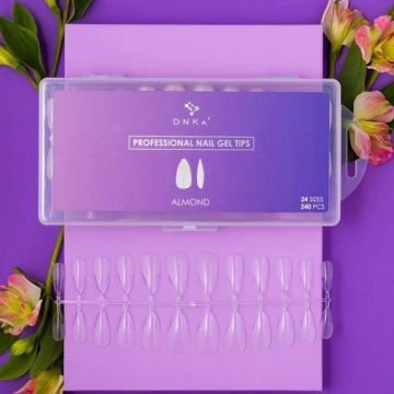Гелевые типсы DNKa Professional Nail Gel Tips Almond, 240 шт