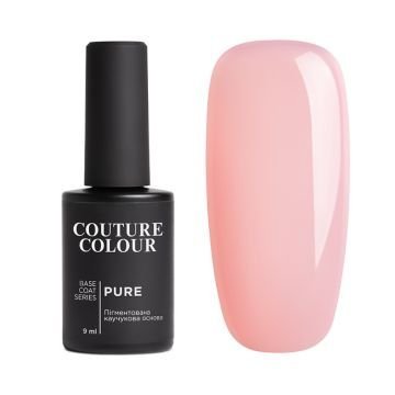 База камуфлирующая каучуковая для гель-лака Couture Colour Pure Base Coat 04. цветочный розовый. 