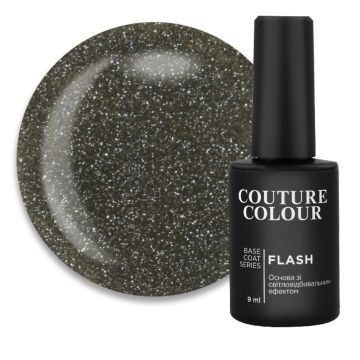 База цветная Couture Colour Flash Base 04. светоотражающая теплый серо-коричневый