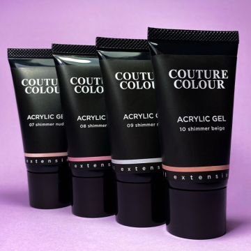 Акрил-гель Couture Colour Acrylic Gel 10 Shimmer Beige. бежевый с шиммером Акрил-гель Couture Colour Acrylic Gel 10 Shimmer Beige. бежевый с шиммером