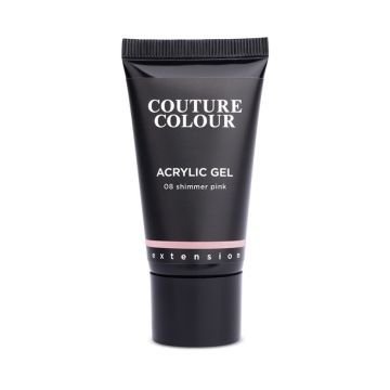 Акрил-гель Couture Colour Acrylic Gel 08 Shimmer Pink. розовый с шиммером Акрил-гель Couture Colour Acrylic Gel 08 Shimmer Pink. розовый с шиммером