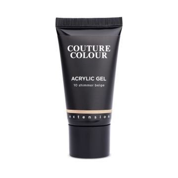 Акрил-гель Couture Colour Acrylic Gel 10 Shimmer Beige. бежевый с шиммером Акрил-гель Couture Colour Acrylic Gel 10 Shimmer Beige. бежевый с шиммером
