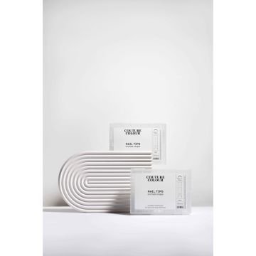 Верхние арочные формы для наращивания ногтей Couture Colour Nail Tips Arched Shape с разметкой. прозрачные. 120 шт Верхние арочные формы для наращивания ногтей Couture Colour Nail Tips Arched Shape с разметкой. прозрачные. 120 шт
