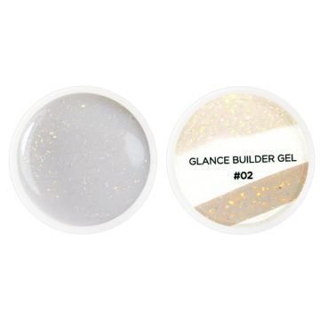Гель для наращивания Couture Colour Glance Builder Gel 02. молочно-кремовый с шиммером Гель для наращивания Couture Colour Glance Builder Gel 02. молочно-кремовый с шиммером