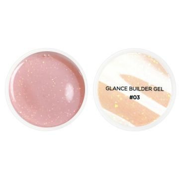 Гель для наращивания Couture Colour Glance Builder Gel 03. бледно-розовый нюд с шиммером Гель для наращивания Couture Colour Glance Builder Gel 03. бледно-розовый нюд с шиммером
