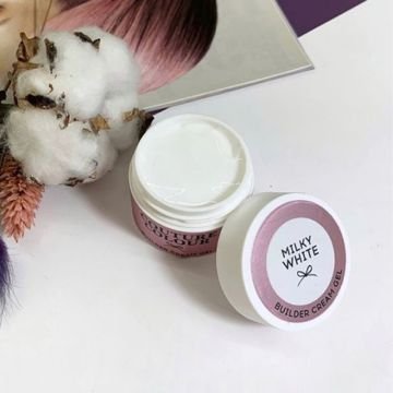 Крем-гель строительный Couture Colour Builder Cream Gel Milky white. молочно-белый