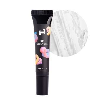 Гель для объемных дизайнов Jerden Proff 3D Jelly Gel 00 Clear Гель для объемных дизайнов Jerden Proff 3D Jelly Gel 00 Clear