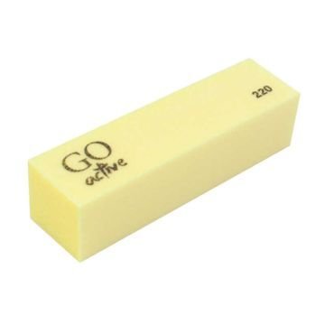 Баф-брусок GO ACTIVE 220/220. цвет желтый Баф-брусок GO ACTIVE 220/220. цвет желтый