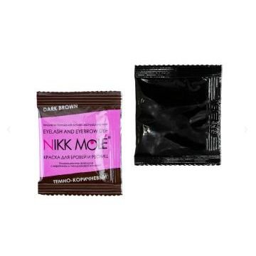 NIKK MOLE Краска для бровей в саше Темно-коричневый NIKK MOLE Краска для бровей в саше Темно-коричневый