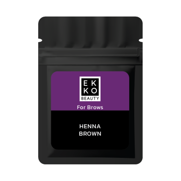 EKKO BEAUTY Henna for eyebrows sachet Brown Хна для бровей саше Brown