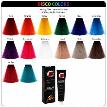 Тонирующий краситель прямого действия без аммиака LUXOR PROFESSIONAL DISCO COLORS