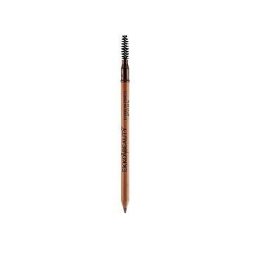 Стойкий восковой карандаш для бровей EKKO BEAUTY с щеточкой