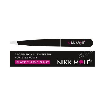 Пинцет для бровей NIKK MOLE классический, черный