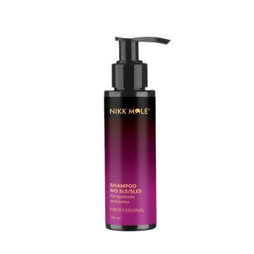 Безсульфатный шампунь для бровей и ресниц NIKK MOLE Shampoo No SLS, 100 мл