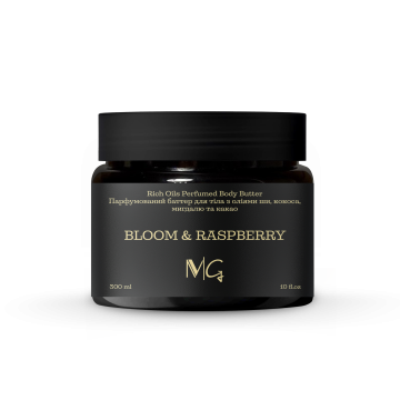 Батер парфюмированный с маслами ши, кокоса, миндаля и какао "Bloom & Rasberry" MG, 400 мл