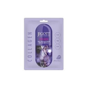 Jigott Collagen Real Ampoule Mask 27ml Маска для лица с коллагеном 