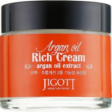 Насыщенный крем для лица с аргановым маслом Jigott Argan oil Rich Cream 70ml 