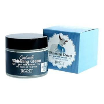 Отбеливающий крем с экстрактом козьего молока Jigott Goat milk Whitening Cream 70ml 