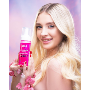 ZOLA Очищающая пенка для бровей Eyebrow cleansing foam Bubblegum 150 ml 