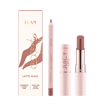 GLOSSY LIP DUO Latte Nude — набор для макияжа губ GLOSSY LIP DUO Latte Nude — набор для макияжа губ