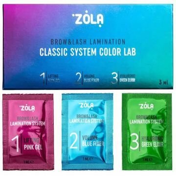 ZOLA Набор для ламинирования в саше Color Lab Set for Lamination in Sachet (3 x 1 ml) 